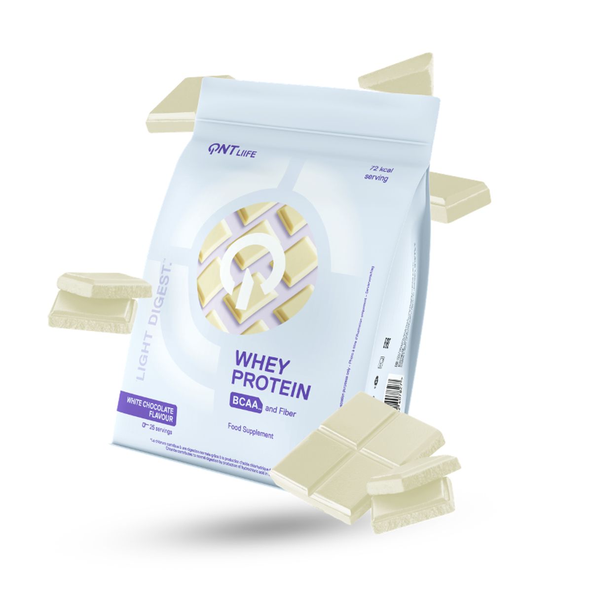 QNT - Proteina en polvo QNT - Whey Protein Chocolate Blanco 500 gr