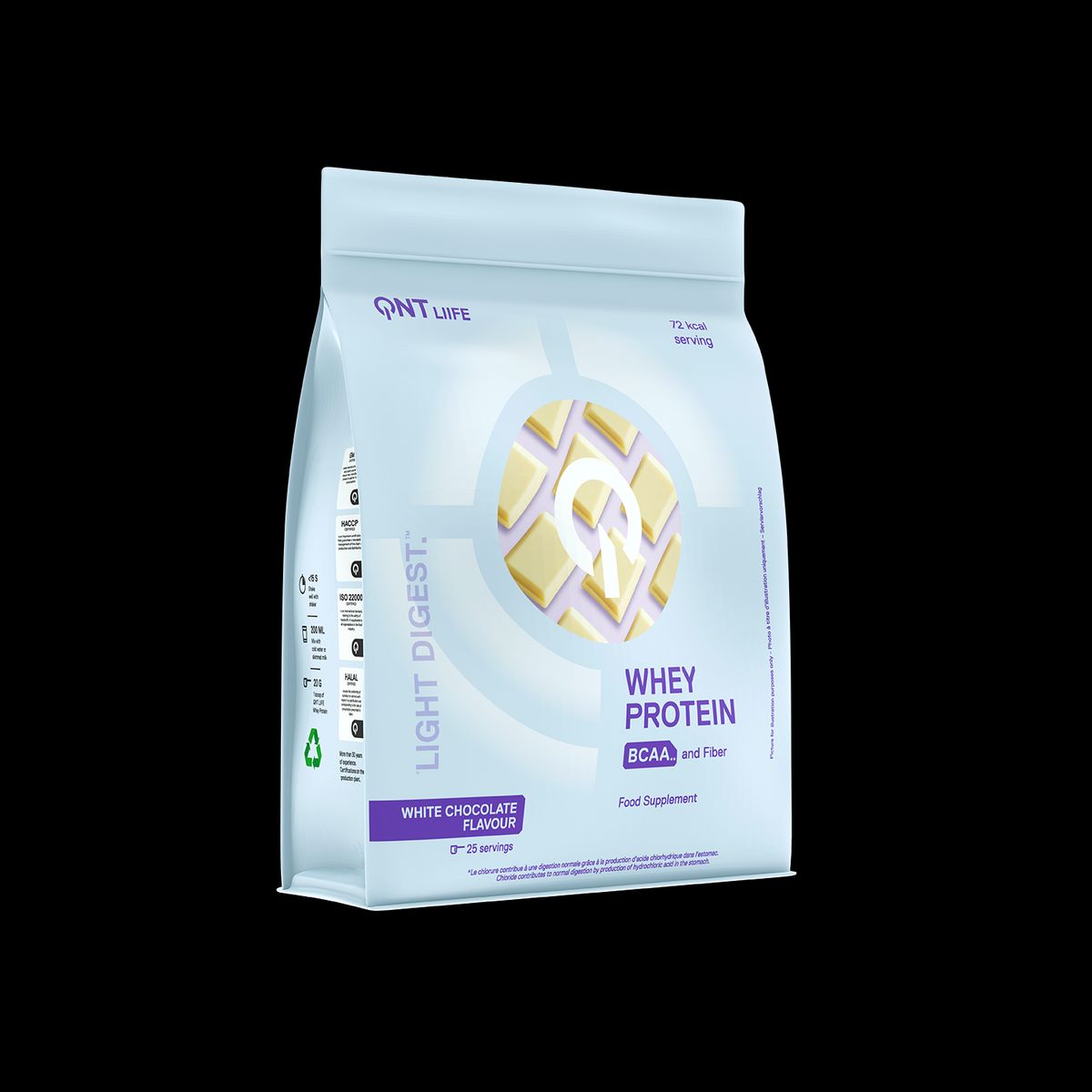 QNT - Proteina en polvo QNT - Whey Protein Chocolate Blanco 500 gr