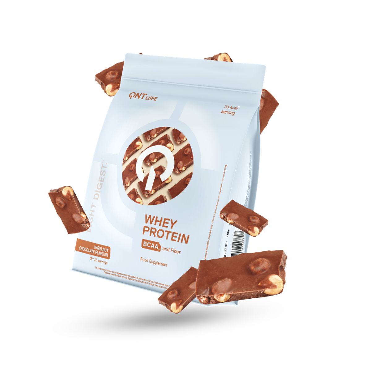 QNT - Proteina en polvo QNT - Whey Protein Chocolate Hazelnut 500 gr