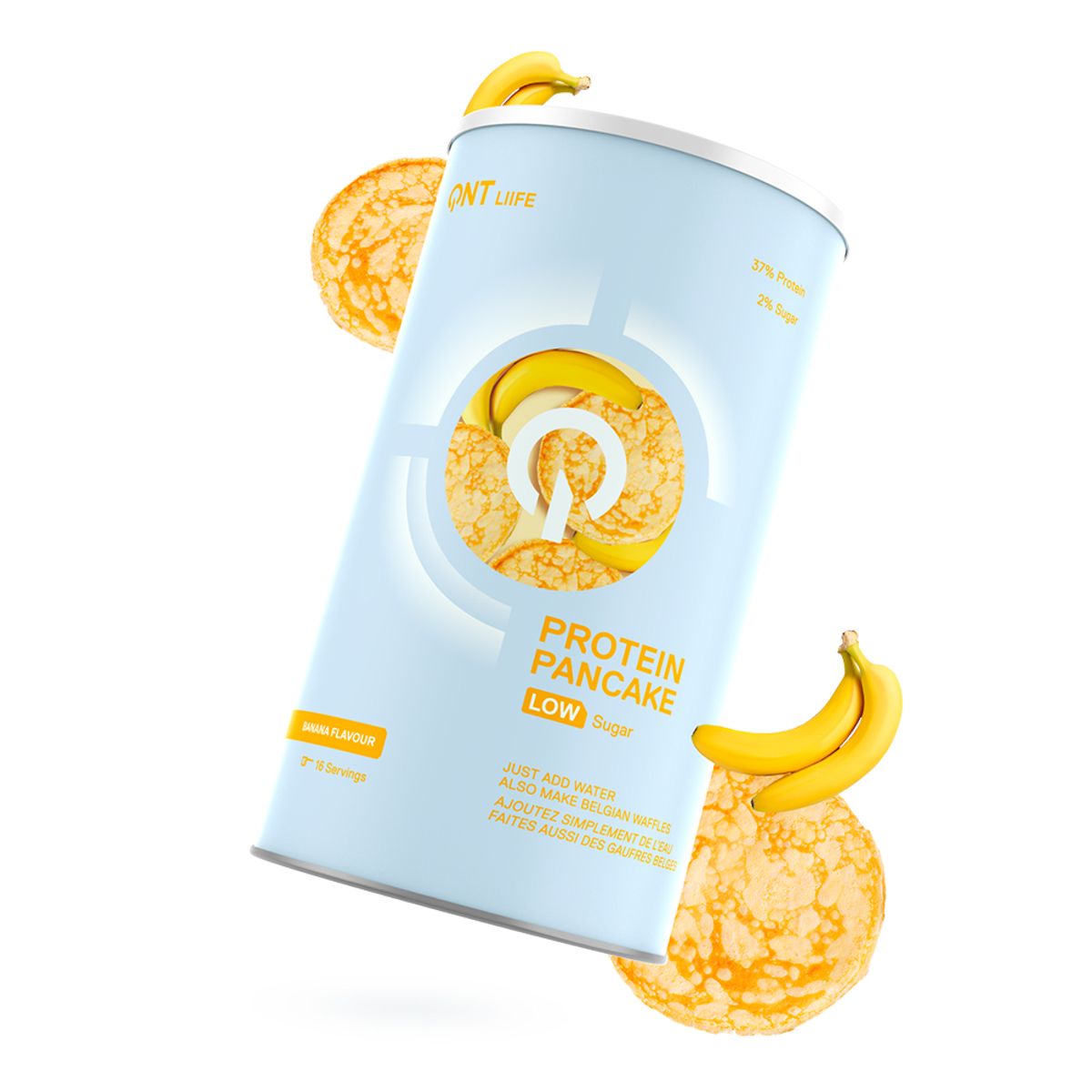 QNT - Mezcla de Pancake Protein QNT - Platano 500 gr