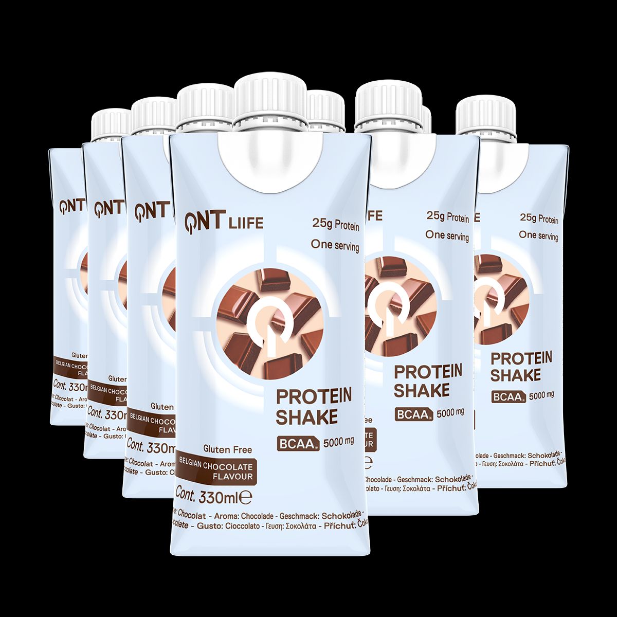 QNT - Batido de proteina QNT - Chocolate 330 ml 12 unidades