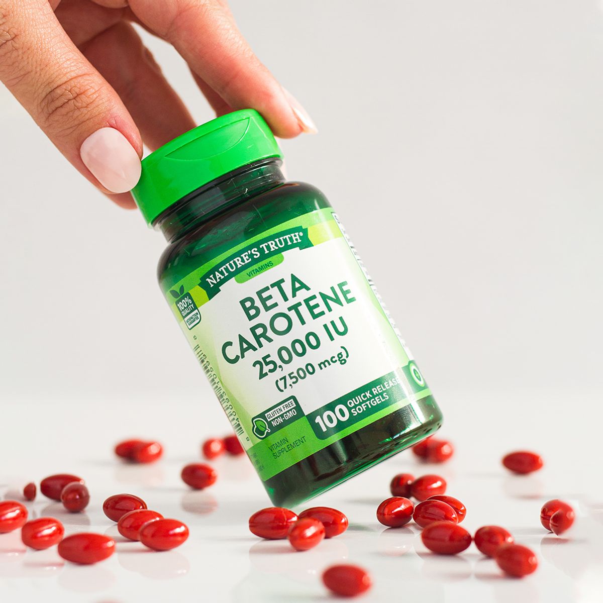 NATURE'S TRUTH - Betacaroteno 25000 UI Natures Truth - Betacarotene 7500 mcg 100 cápsulas