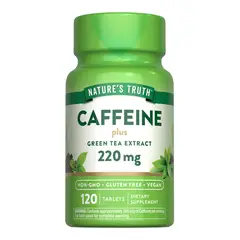 NATURE'S TRUTH - Cafeina Natures Truth - Caffeine con Extracto de Té Verde 120 tabletas