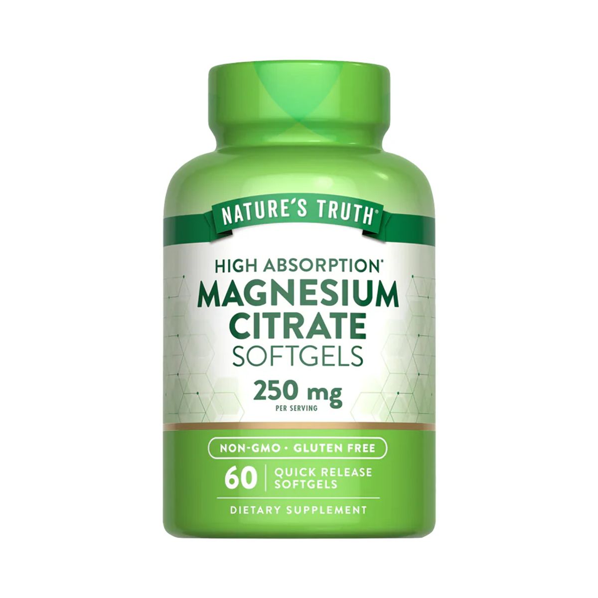 NATURE'S TRUTH - Citrato de Magnesio Natures Truth - Magnesium Citrate 250 mg 60 cápsulas