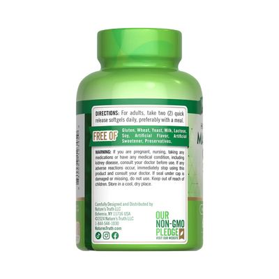 Imagen 2 del producto Citrato de Magnesio Natures Truth - Magnesium Citrate 250 mg 60 cápsulas