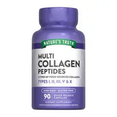 NATURE'S TRUTH - Colageno Multi Natures Truth - Collagen Complex Tipo I II III V y X en Polvo 90 cápsulas