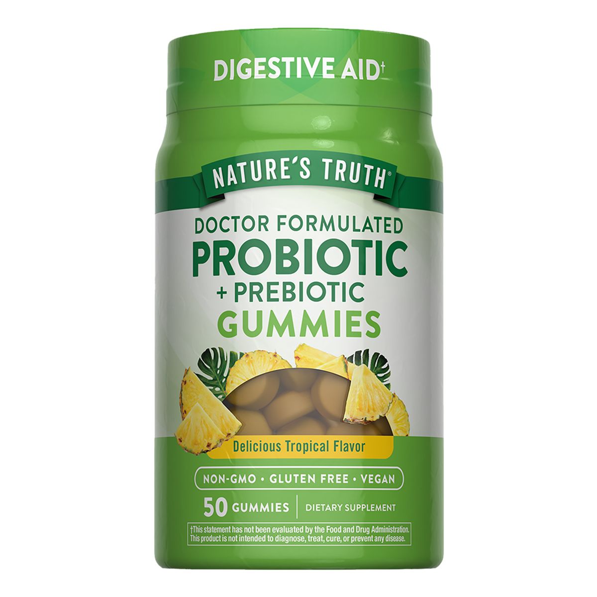 NATURE'S TRUTH - Gomitas de Probioticos Natures Truth - Probiotic + Prebiotic Gummies 50 unidades