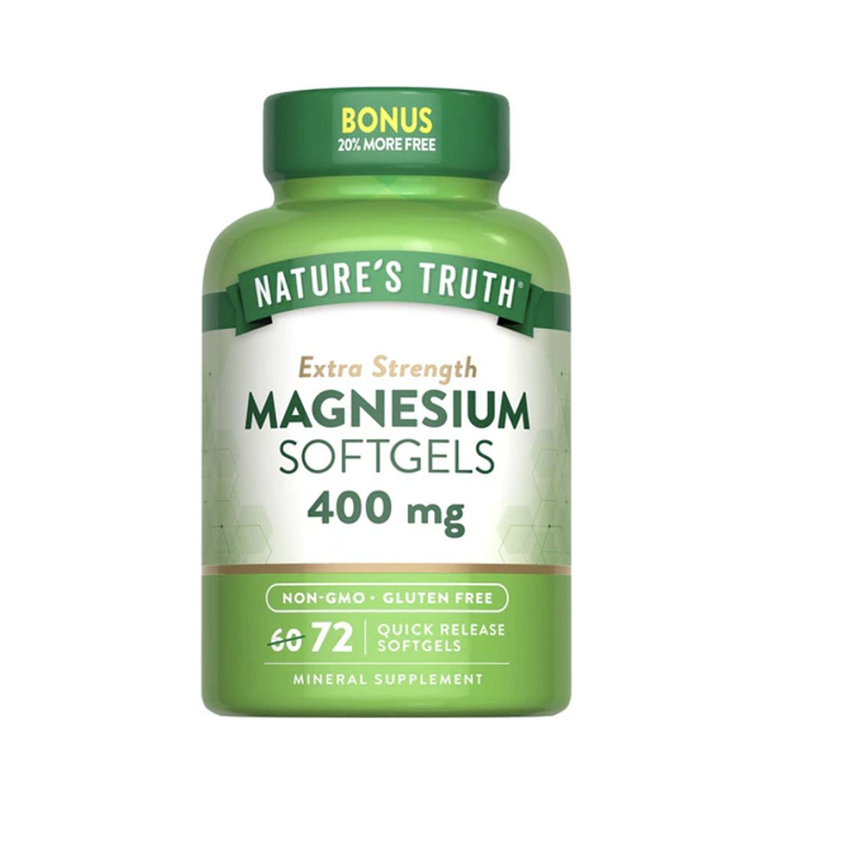 NATURE'S TRUTH - Magnesio Natures Truth - Magnesium 400 mg 72 cápsulas