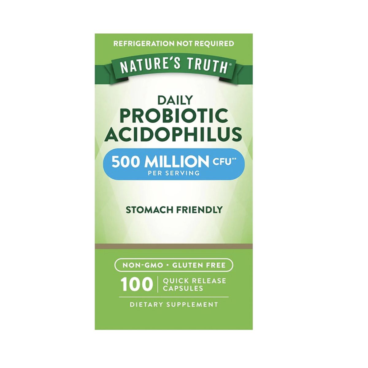 NATURE'S TRUTH - Probioticos Acidophilus Natures Truth - Lactobacillus acidophilus 100 cápsulas
