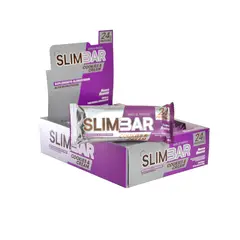 SLIMBAR - Barra de proteina - Cookies & Cream 12 unidades