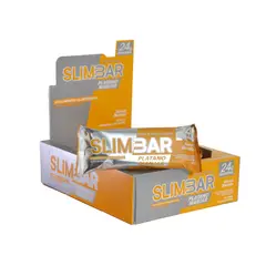 SLIMBAR - Barra de proteina - Platano manjar 12 unidades