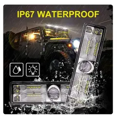 GENERICO - Barra Led Blanca Neblinero 144w 38 Leds 12v 24v Camion Foco Trabajo