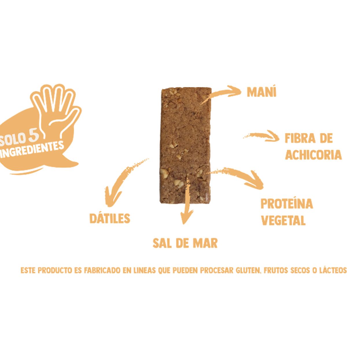 UNDERFIVE - Barra de proteina Underfive - Salty Peanut 5 unidades