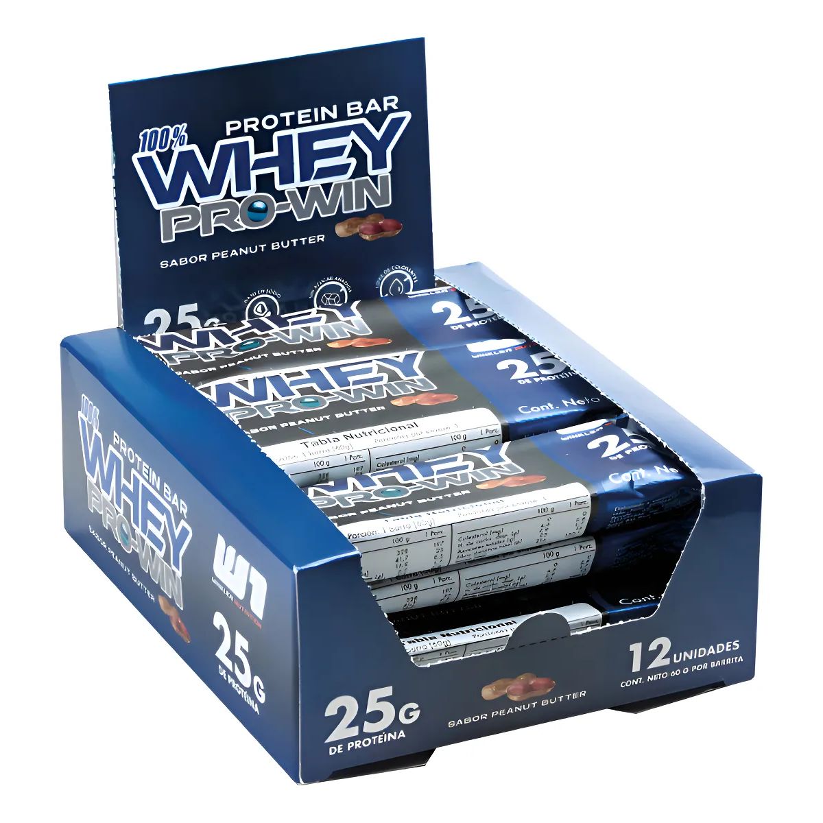 WINKLER NUTRITION - Barra de proteina Winkler Nutrition - Peanut Butter 12 unidades