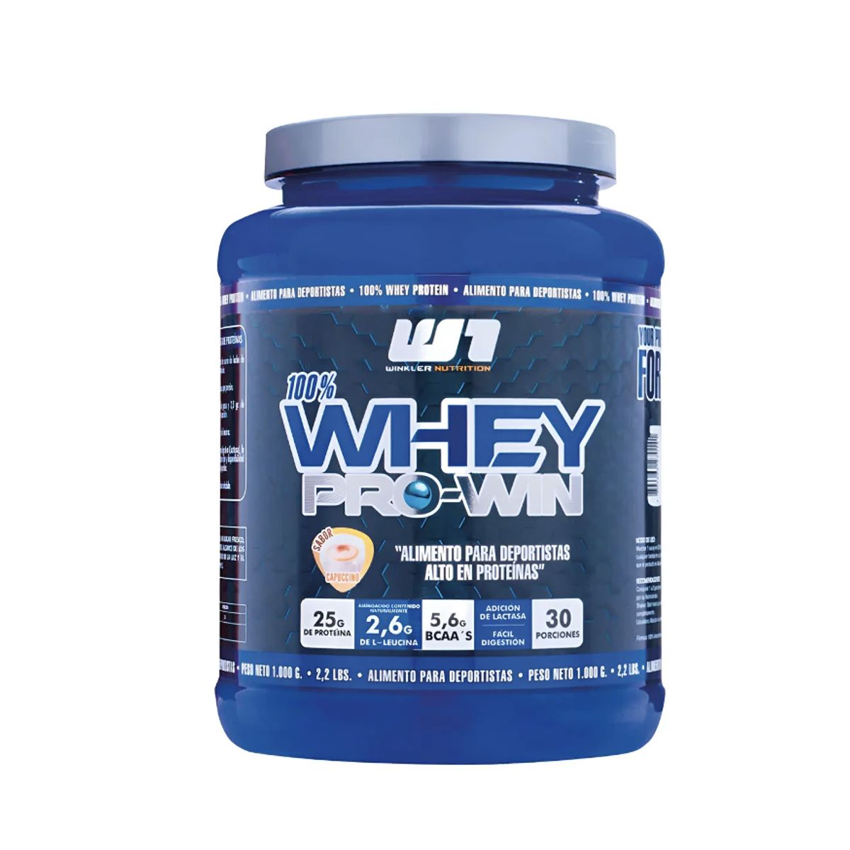 WINKLER NUTRITION - Proteina en polvo Whey Winkler Nutrition ProWin - Capuccino 1 kg 30 servicios