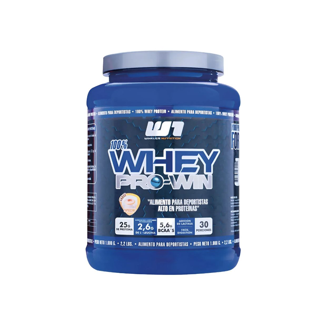 WINKLER NUTRITION - Proteina en polvo Whey Winkler Nutrition ProWin - Capuccino 1 kg 30 servicios