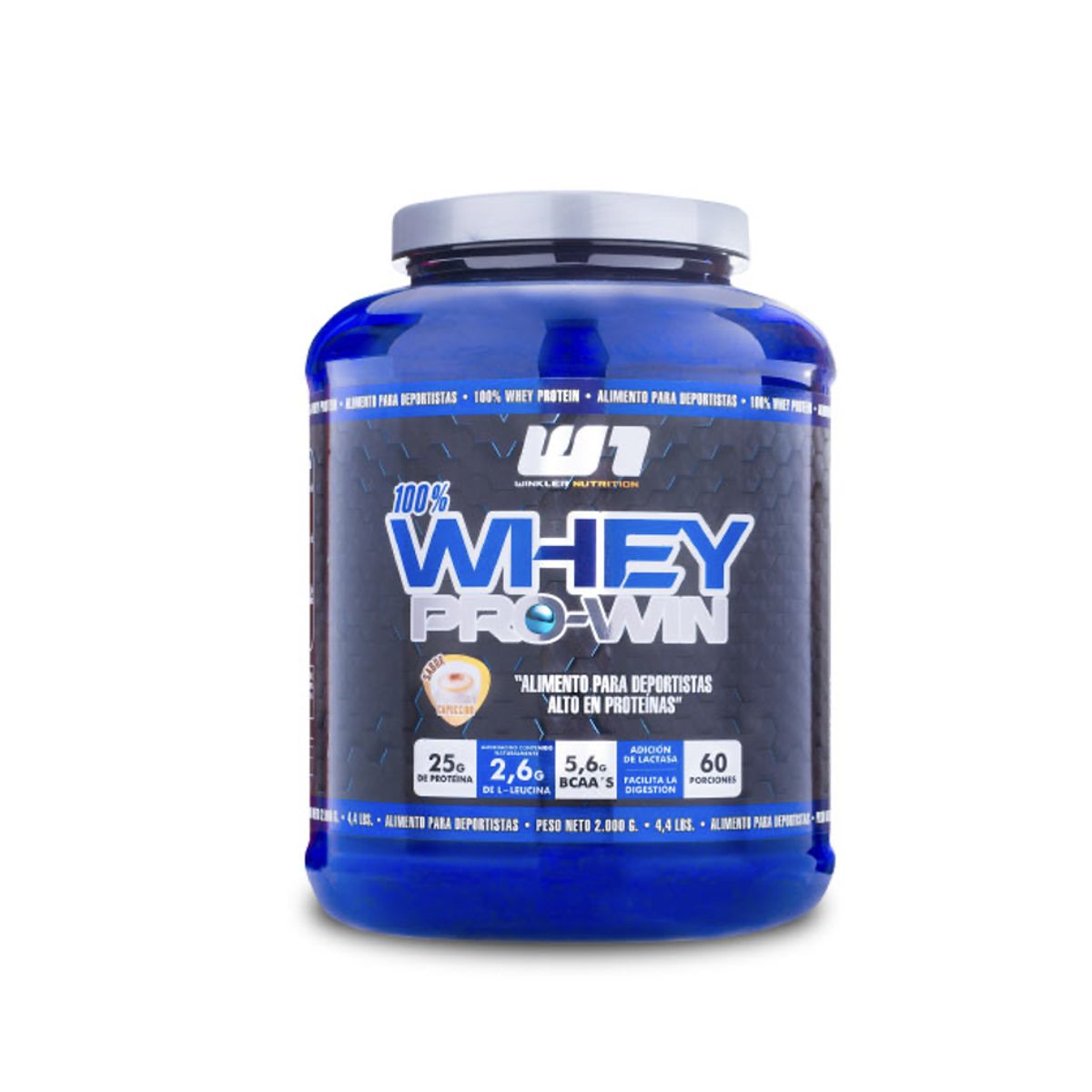 WINKLER NUTRITION - Proteina en polvo Whey Winkler Nutrition ProWin - Capuccino 2 kg 60 servicios