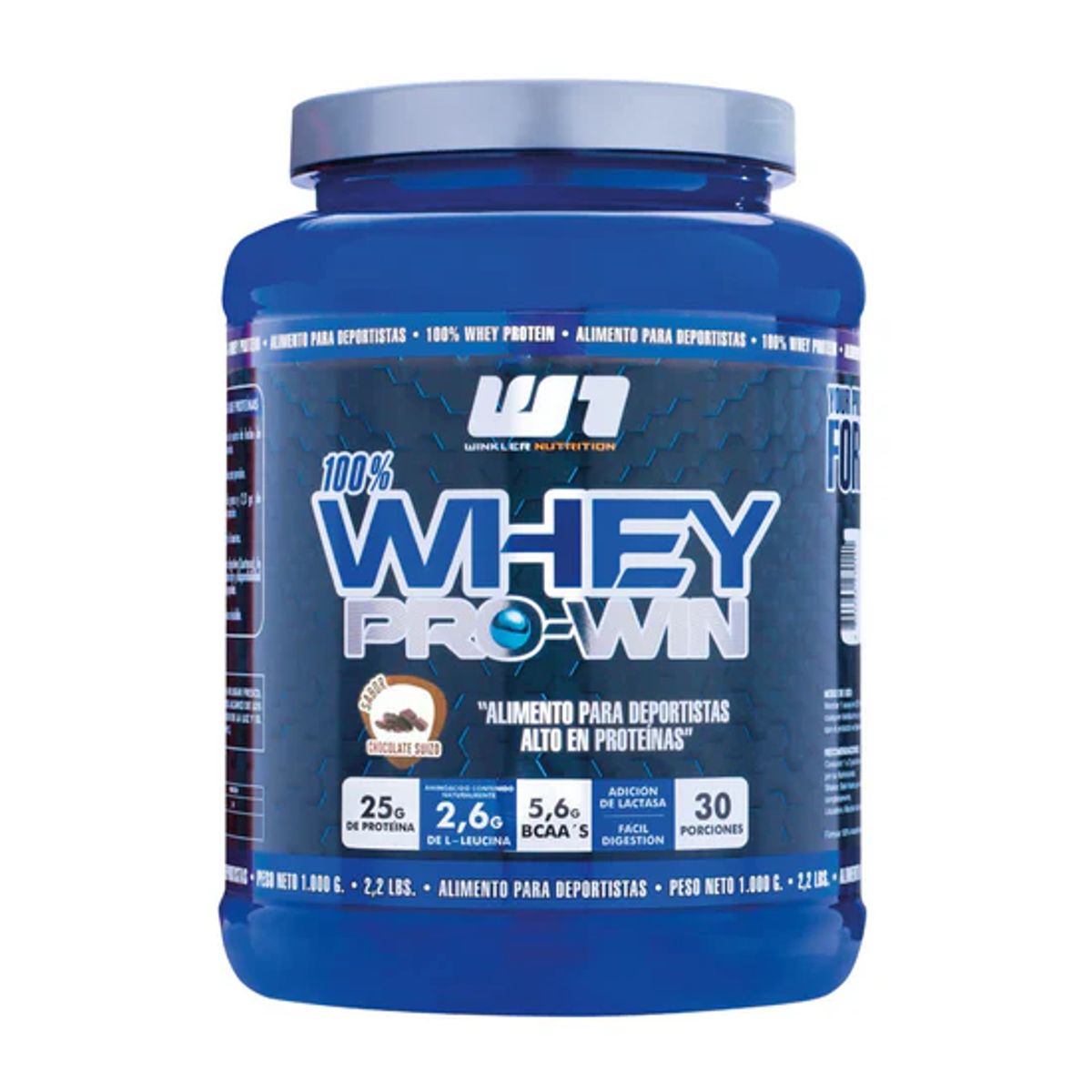 WINKLER NUTRITION - Proteina en polvo Whey Winkler Nutrition ProWin - Chocolate Suizo 1 kg 30 servicios