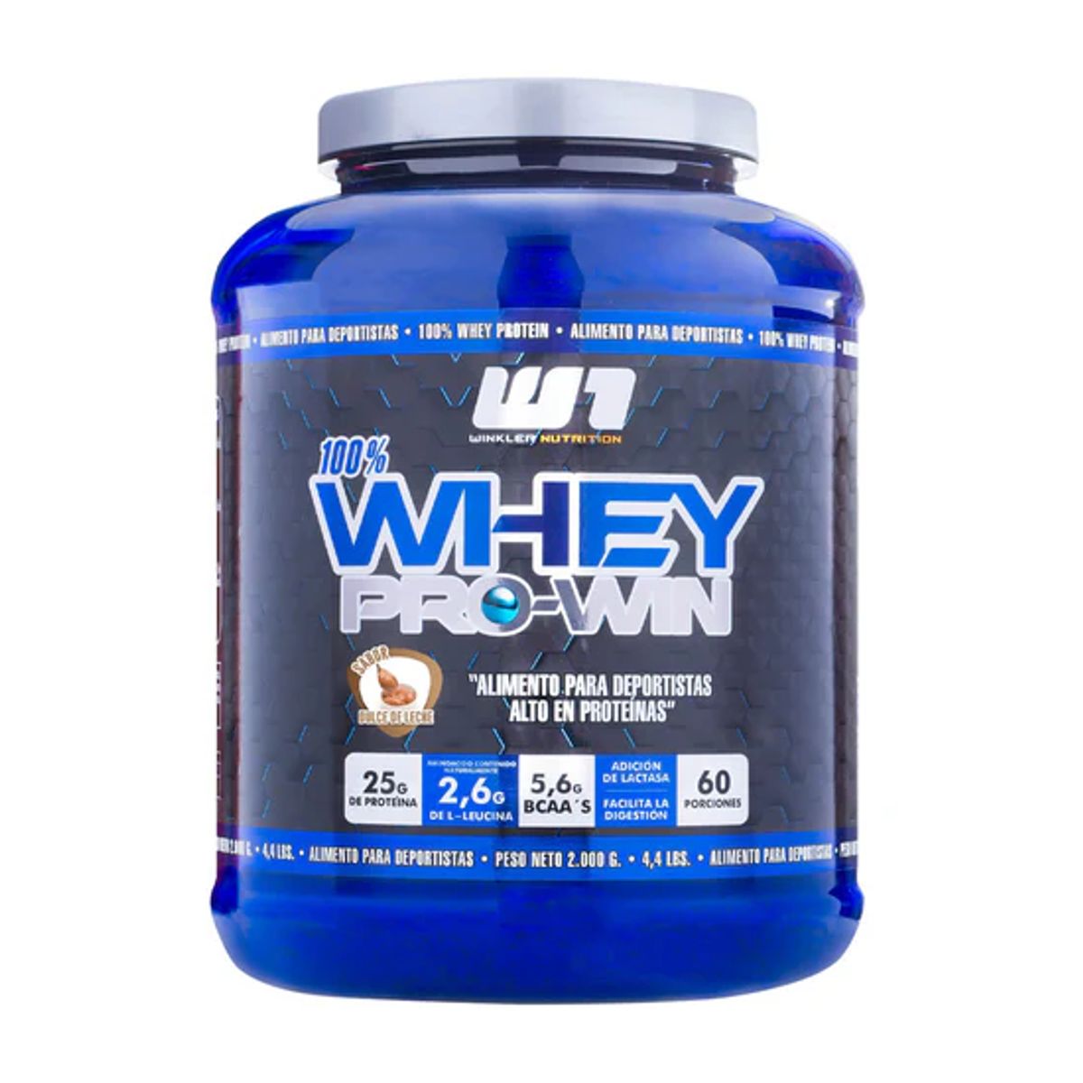 WINKLER NUTRITION - Proteina en polvo Whey Winkler Nutrition ProWin - Dulce de leche 2 kg 30 servicios