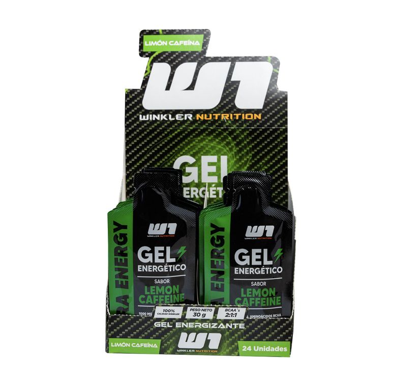 Gel Energetico - Limon Cafeina 24 unidades 30ml cu