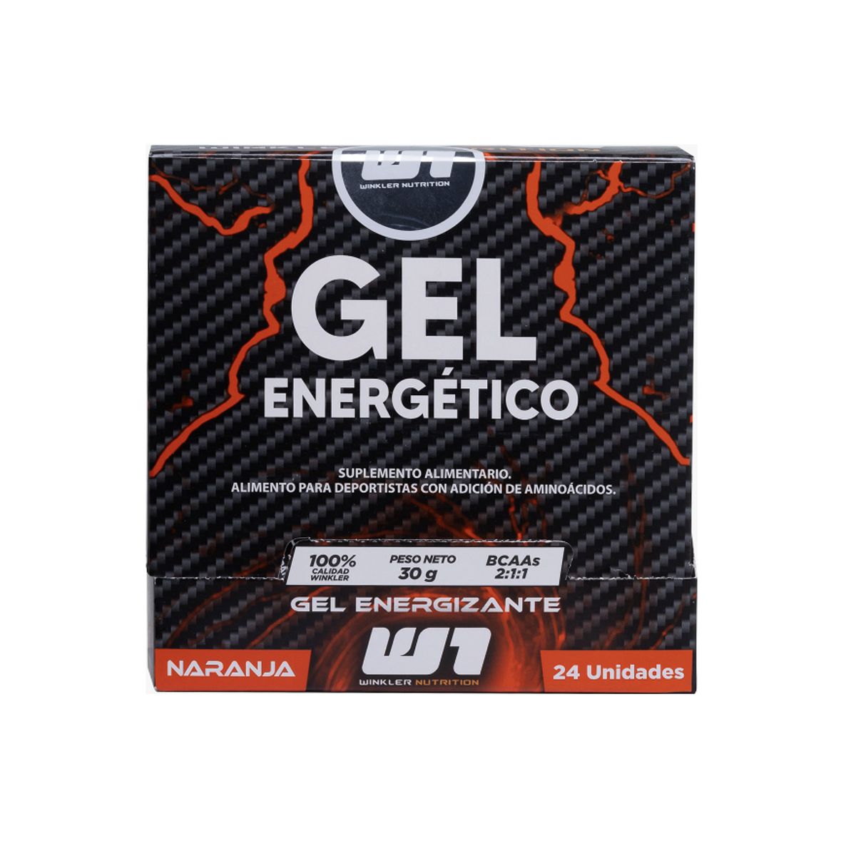 WINKLER NUTRITION - Gel Energético Winkler Nutrition - Naranja 24 unidades 30ml cu