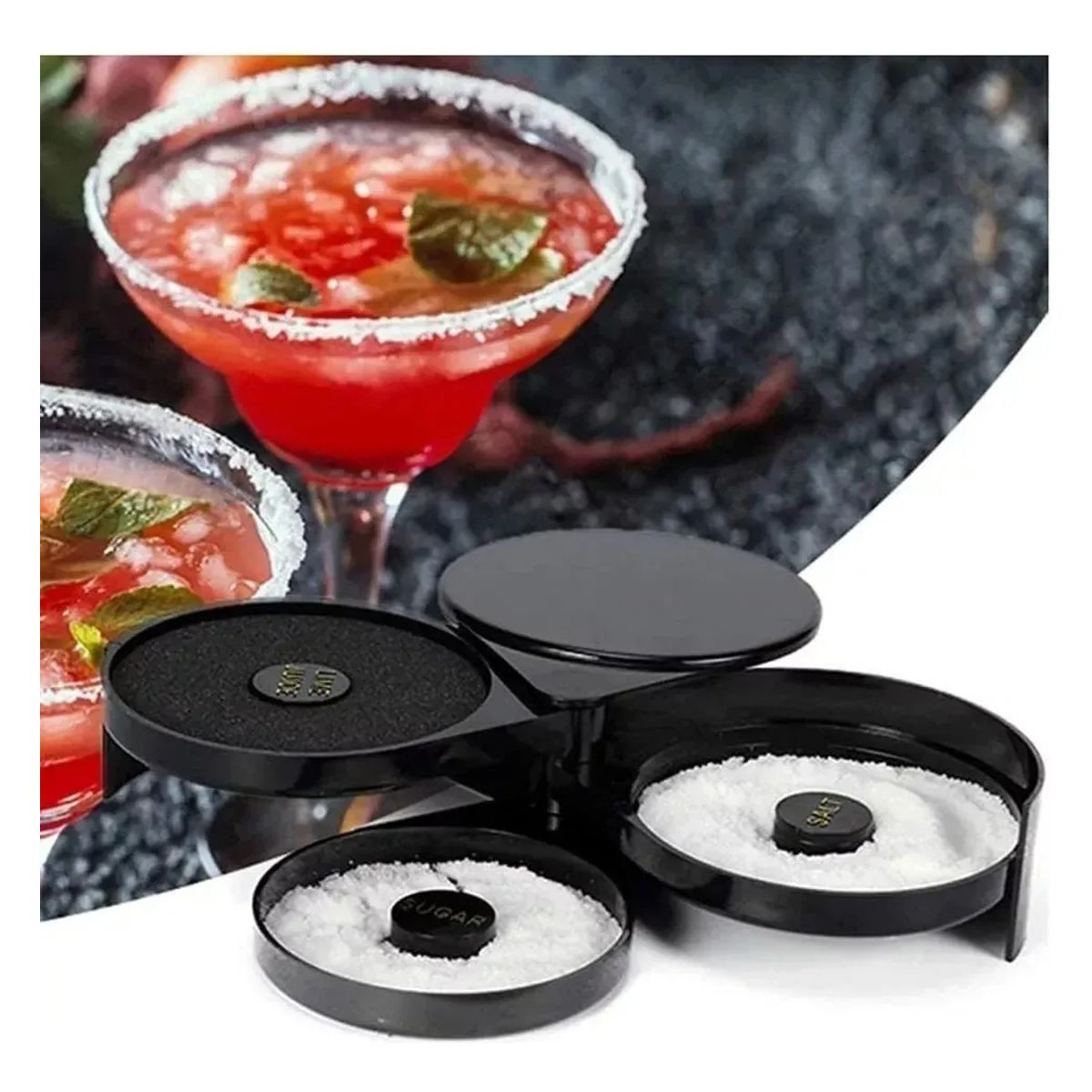 Escarchador Orillador Copas Sal Azúcar Limón Margaritas Bar, marca GENERICO - Foto Principal