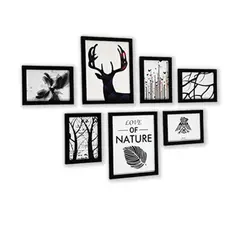 ATURE - Set 7 Marcos De Fotos Decoración De Sala Sin Perforar