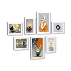 ATURE - Set 7 Marcos De Fotos Decoración De Sala Sin Perforar