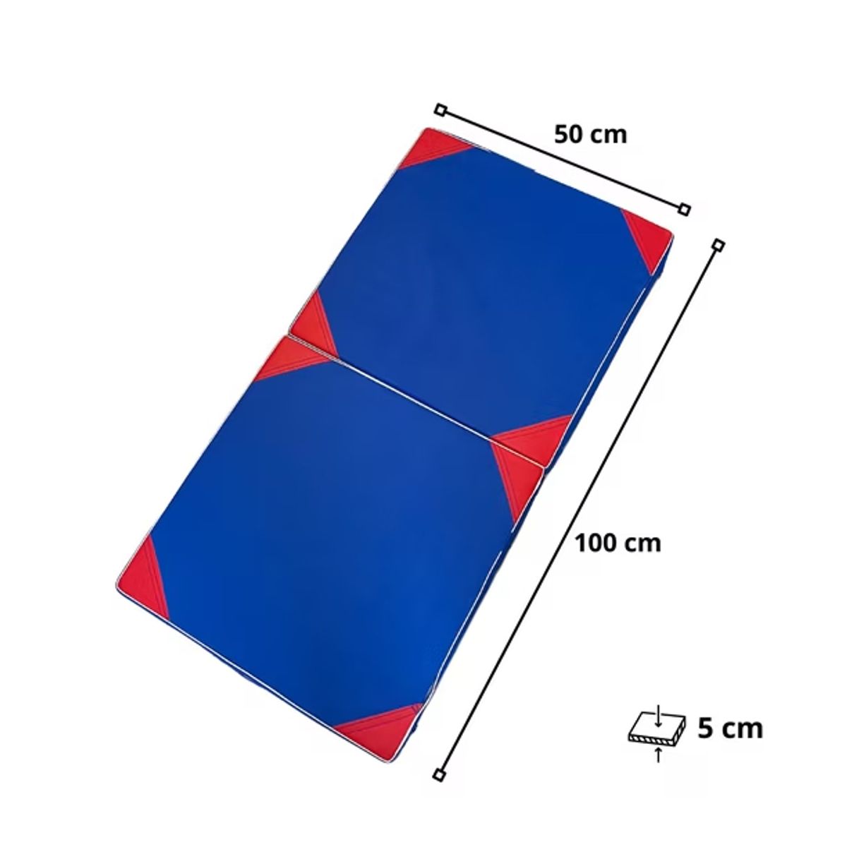 MAXPRO - Colchoneta Deportiva Plegable 100 x 50 x 5 cm