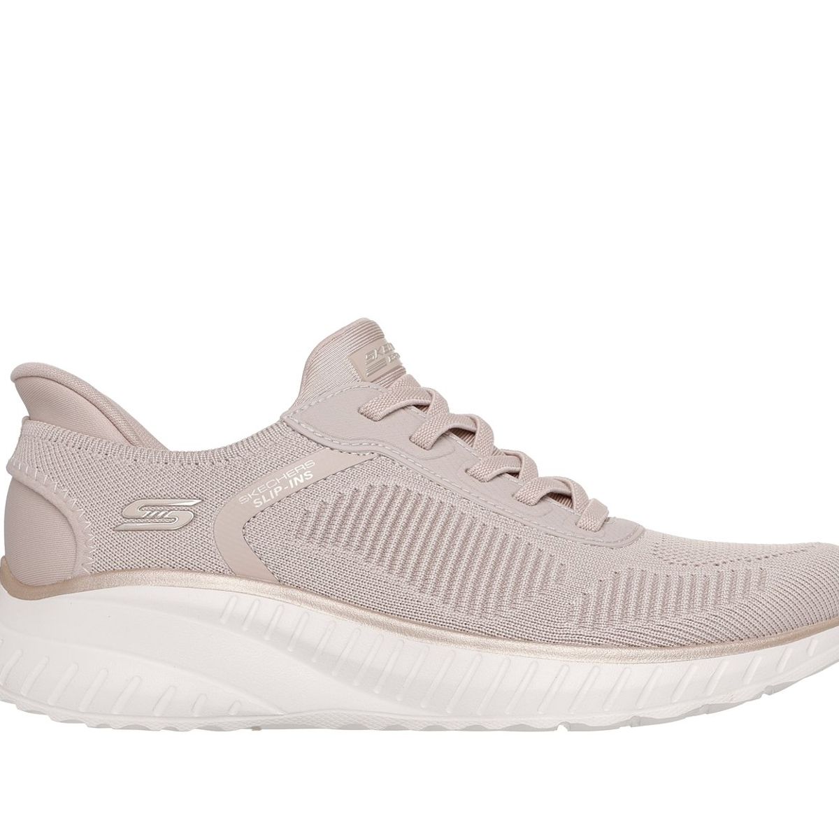 SKECHERS - Zapatillas Mujer Slip-ins Bobs SC Current Muse Beige Skechers