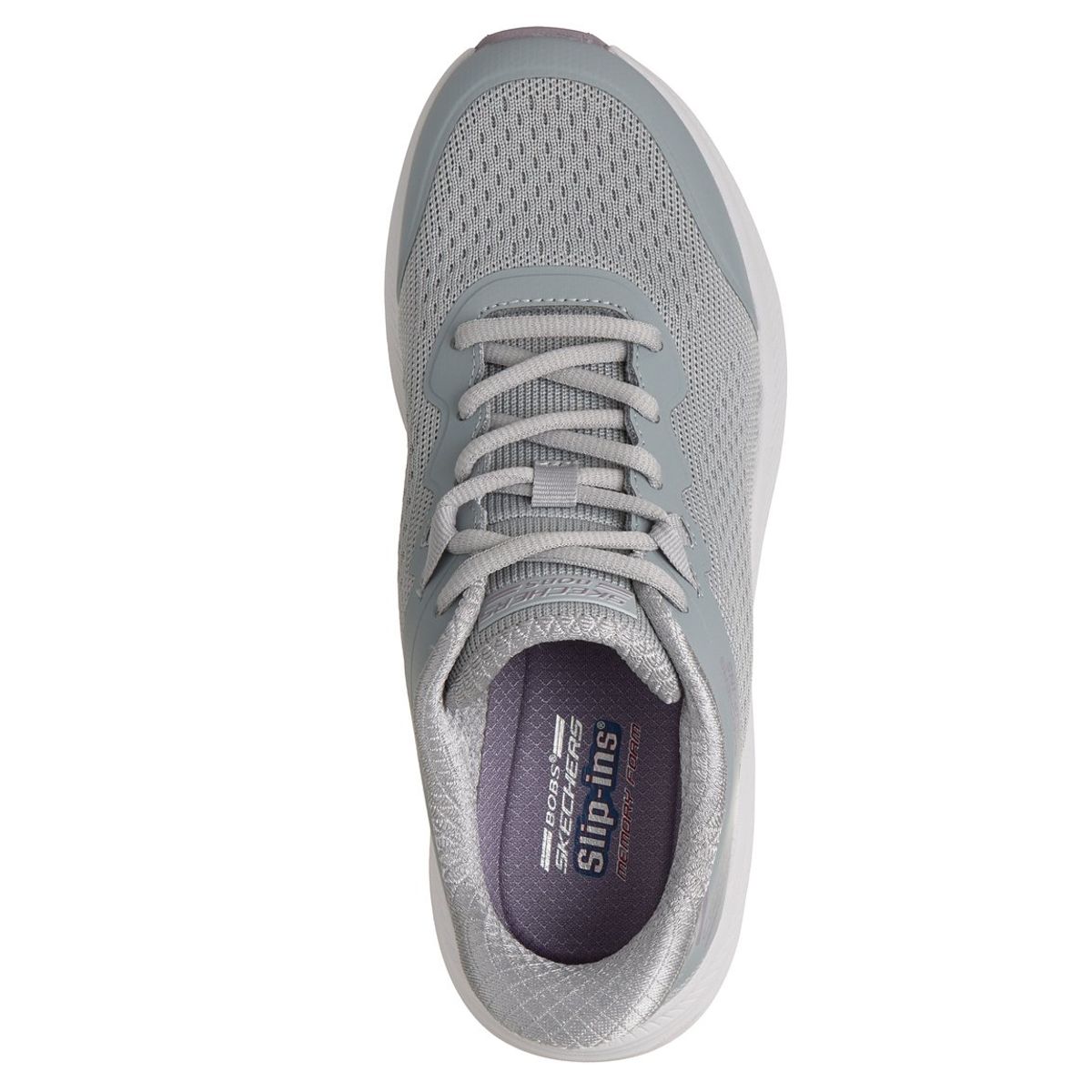 SKECHERS - Zapatillas Mujer Slip-ins Bobs Skillz Celeste Gris Skechers
