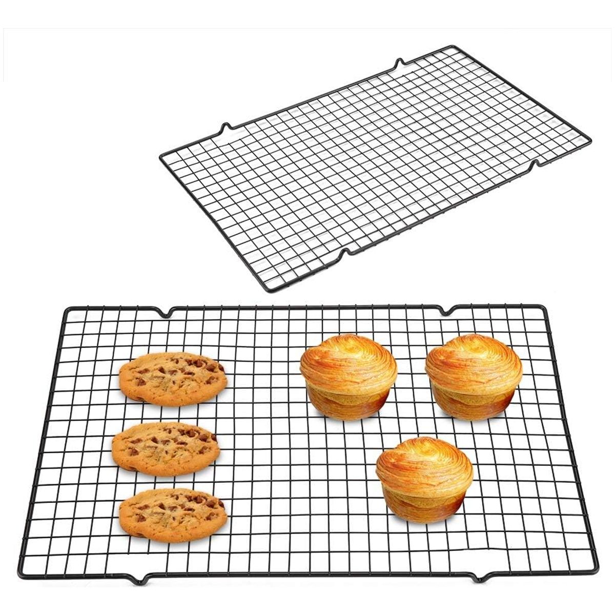 GENERICO - X2 Rejilla De Refrigeracion Pasteleria Cocina Rejilla Horno