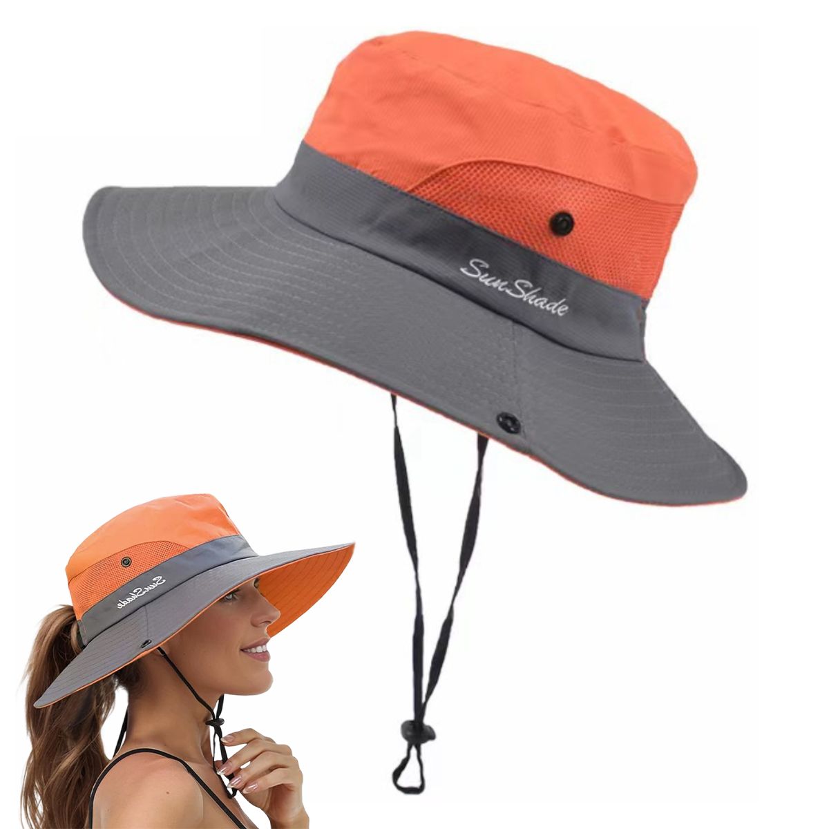 ATURE - Sombreros De Pesca De Sol Gorra De Boonía Ligera Unisexo