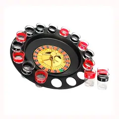 GENERICO - Juego de ruleta casino de shots cortitos alcohol y chupitos