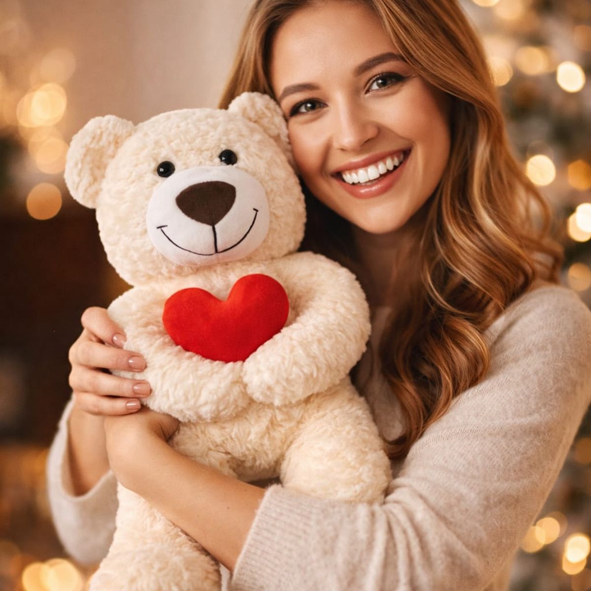 GENERICO - Peluche Premium  Oso Corazón 50 Cm  Peluche San Valentín