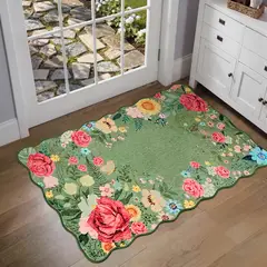 SLOWTON - Alfombra Lavable Antideslizante Tapete Boho Vintage 60x90 Cm