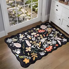 SLOWTON - Alfombra Tapete Boho Vintage Lavable Antideslizante 60x90 Cm