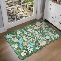 SLOWTON - Alfombra Tapete Boho Vintage Lavable Antideslizante 60x90 Cm