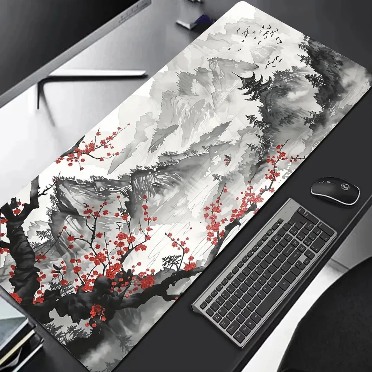 KUANGYE - Mouse Pad Antideslizante Alfombrilla Escritorio