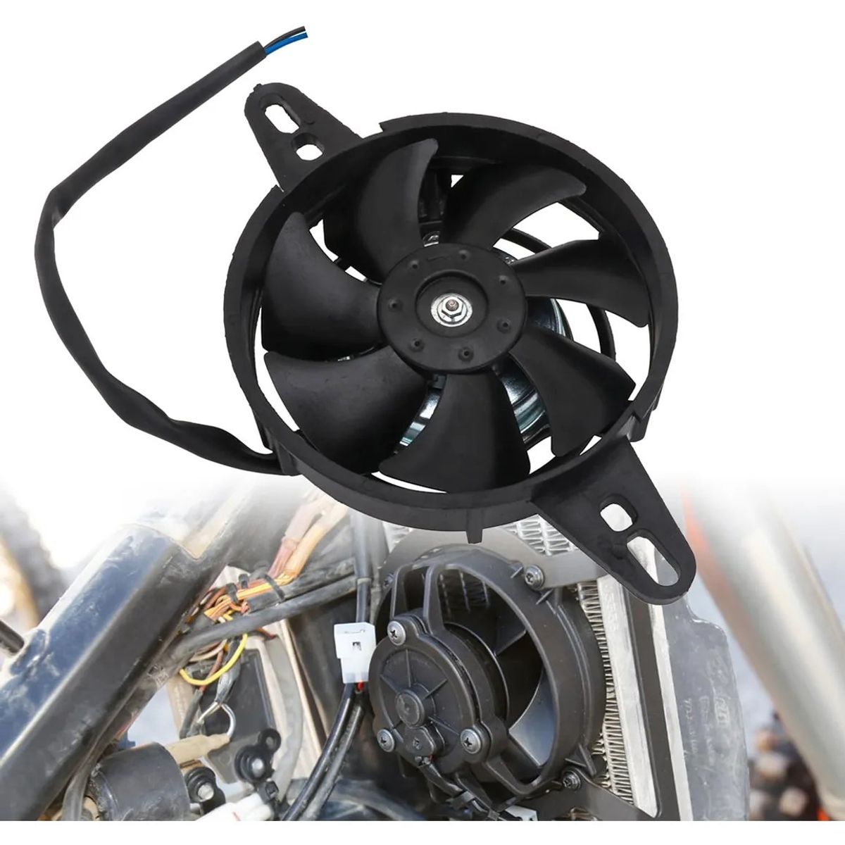 KUANGYE - Ventilador Fan Moto Para Enduro Cross Atv 12v