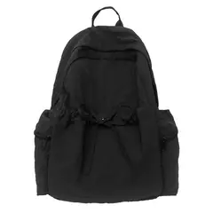 TIOZONEY - Mochila de nylon para mujer-Negro
