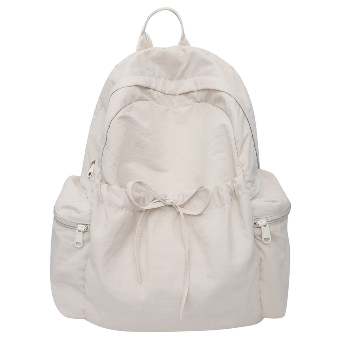 TIOZONEY - Mochila de nylon para mujer-Beige