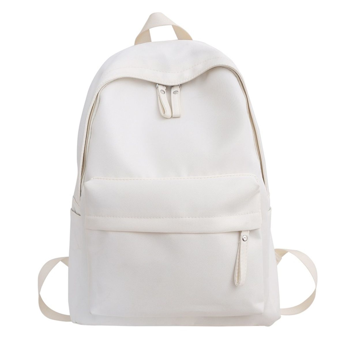 TIOZONEY - Mochila informal de color liso-Blanco