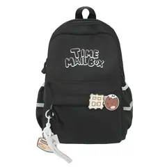 TIOZONEY - Mochila para estudiantes-Negro