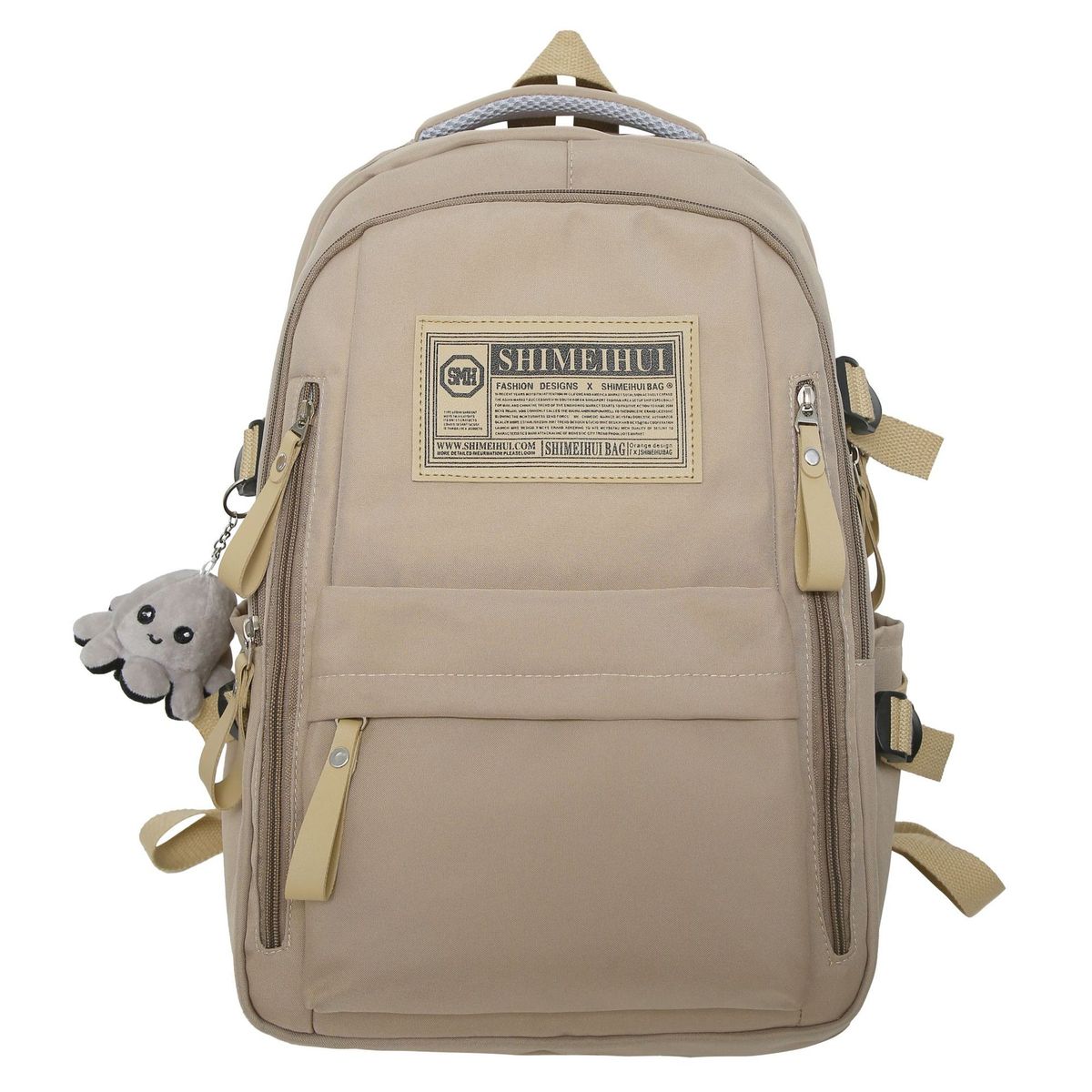 TIOZONEY - Mochila de gran capacidad-Marrón