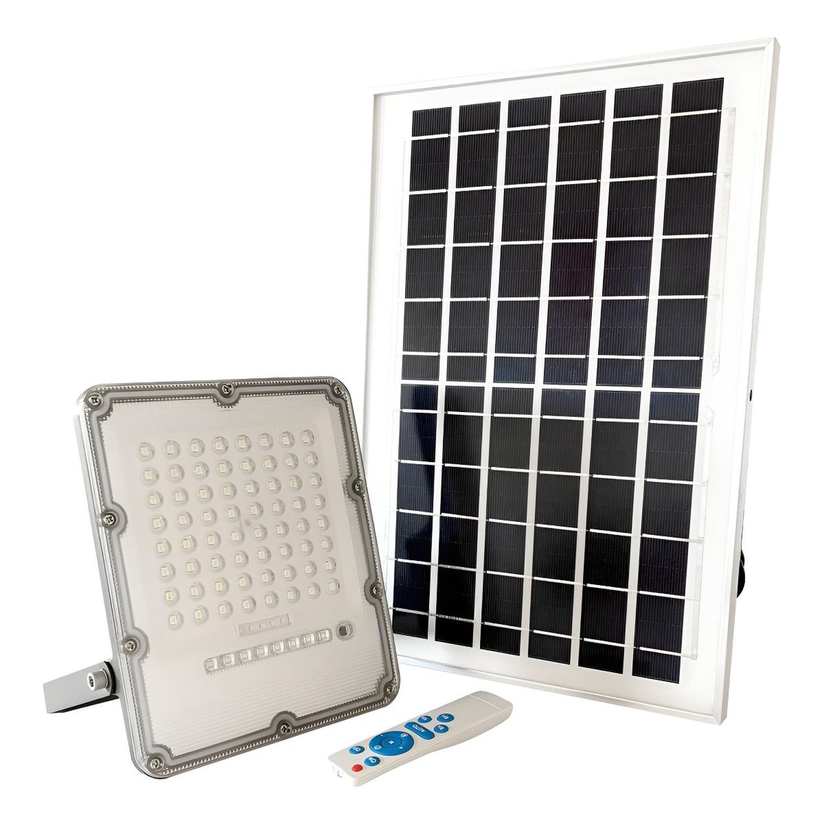 DRL LIGHTING - Foco Proyector Solar Led Exterior Itd 150w Luz Fría Ip65 Negro Blanco Frío