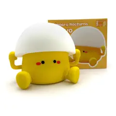 DRL LIGHTING - Lámpara Nocturna Espantacuco Recargable Led Huevo Cálida+rgb