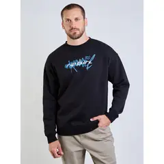 RIP CURL - Poleron CR Curlwave Negro Hombre