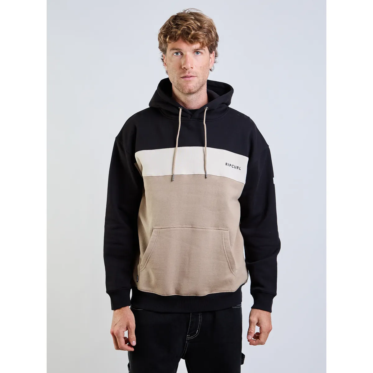 RIP CURL - Poleron Canguro Selk Café Hombre Rip Curl