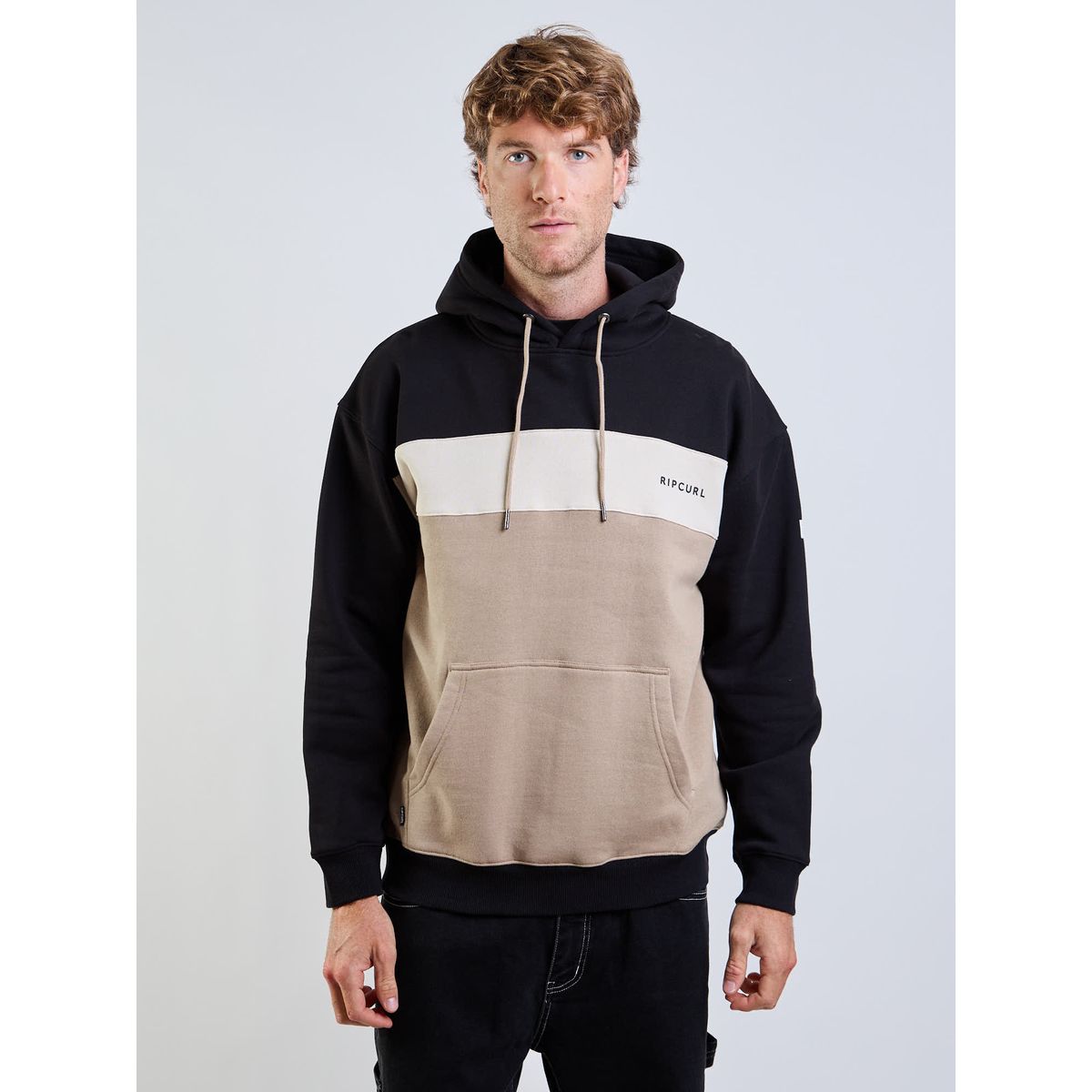 RIP CURL - Poleron Canguro Selk Café Hombre Rip Curl